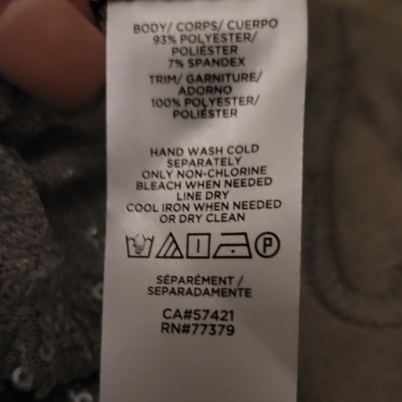 Ann Taylor Factory Draped Sequin Cami Manhattan Mist - Picture 4 of 5